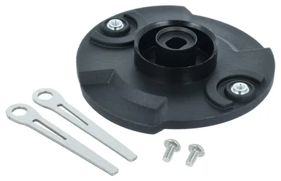 Produktbild von vhbw 3 tlg. Zubehör-Set kompatibel mit Gartenmeister GM LI-2025/40 2018 Rasenmäher - 1x Messerteller, 2x Messerklingen + Schrauben