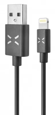 Immagine prodotto di Cavo dati USB / Lightning 2m nero - Cavo dati fisso