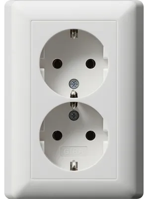 Obrázek produktu pro Schuko dvojitá zásuvka rws System55 - Zásuvka 078804