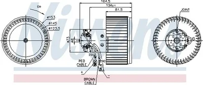 Produktbild von NISSENS 87093 Innenraumgebläse