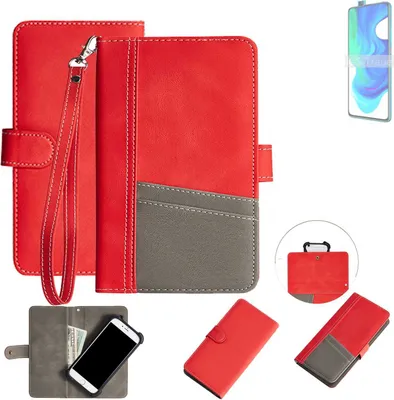 Produktbild von K-S-Trade Handy Schutzhülle für Xiaomi Poco F2 Pro Hülle Portemonnee Brieftasche Klapphülle Kartenfächer Flip Wallet Case Etui