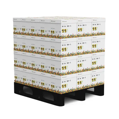 Produktbild von Infowerk Druckerpapier Kopierpapier 150000 Blatt A4 80g Premium Weiß PEFC