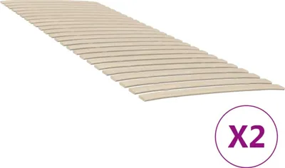 Zdjęcie produktu dla Maison Exclusive – zapasowy stelaż z 48 listwami, 2 szt. 70 x 200 cm