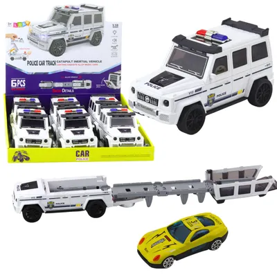 Productafbeelding van Politie-terreinwagen met wrijvingsaandrijving, openingsbaan wit