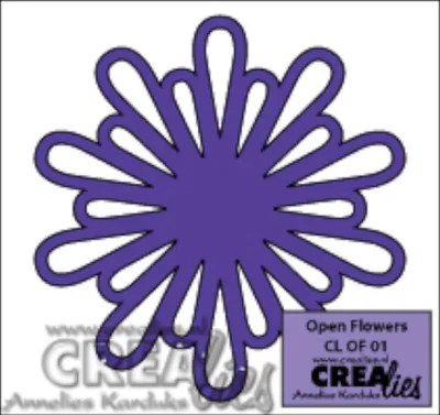 Produktbild von Crealies Open Flower no. 01 Stanzschablone