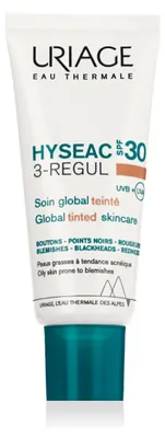 Imagen del producto de Uriage Hyséac 3-Regul Global, cuidado facial con color, SPF 30, 40 ml