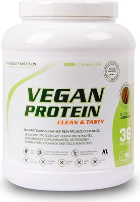 Produktbild von SRS Vegan Protein Clean & Tasty - 900g-Dose Vanille-Karamell