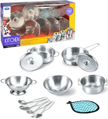 Produktbild von Metall-Kochgeschirrset für Kinder – Lena