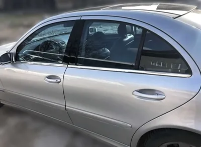 Zdjęcie produktu dla Listwy okienne ze stali nierdzewnej chrom do MERCEDES E-KLASSE W211 | 2002-2009 | zestaw 4-częściowy
