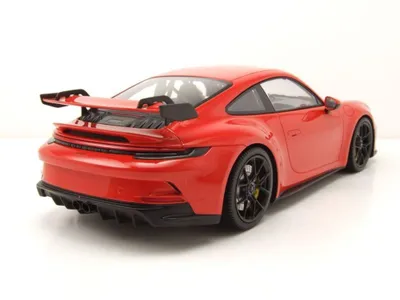 Immagine prodotto di Minichamps 117069000 Porsche 911 (992) GT3 2021 arancione con cerchi neri in scala 1:18