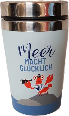 Produktbild von Becher Thermo, Meer macht glücklich