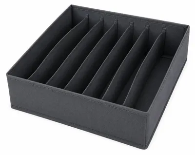 Produktbild von Schubladen Organizer 31 x 31 x 10 cm – Faltbare Aufbewahrungsbox mit 7 Fächern aus Non Woven