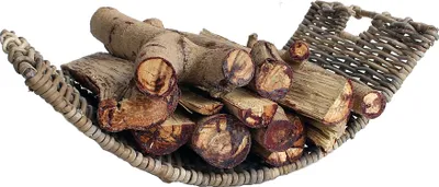Produktbild von Kaminholzschale Kaminkorb Brennholzkorb Feuerholzkorb Rattan Kaminholz