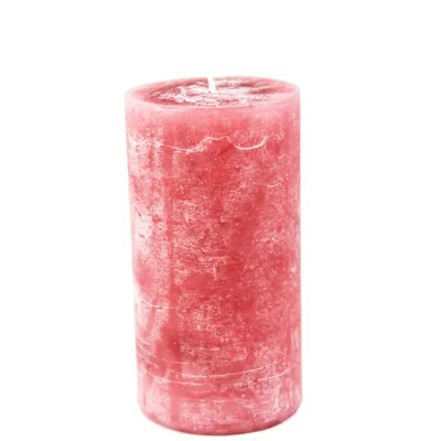 Produktbild von Stumpenkerze rosenholz gefärbte Kerze aus Paraffinwachs Höhe 10cm