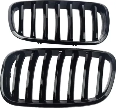 Zdjęcie produktu dla Grille Iron Zyrell - Przednia atrapa chłodnicy - Do BMW X5/X6 E70/E71 (2007-2013) - Czarny połysk