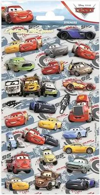 Obrázek produktu pro Samolepky CARS 10,5x20 cm, 9 ks