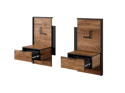 Produktbild von Schlafzimmer Komplett-Set Nova Schlafzimmerprogramm, Schlafzimmermöbe,bestehend aus Bett mit Liegefläche 160x200 cm,Nachttische,Schrank,Kommode 13 (2 x Nachttisch mit Led)