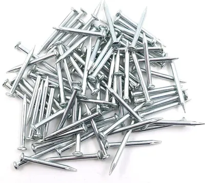 Design61 Stahlnägel 1,5 x 20 mm Flachkopf verzinkt 100 Stück