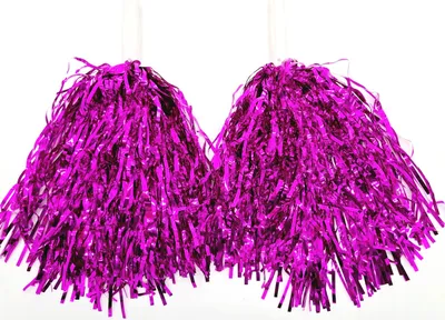 Produktbild von 2 Stück Pompom Pompon Cheerleader Cheerleading Pom Pon Tanzwedel Puschel Pompons Rosa