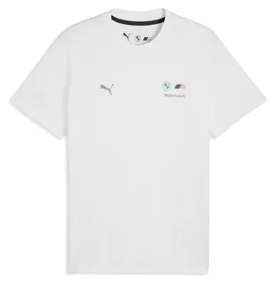Produktbild von BMW M Motorsport T-Shirt Essential Logo Puma, Offizieller Fanartikel, Schwarzes T-Shirt mit BMW M Logo, 100% Baumwolle