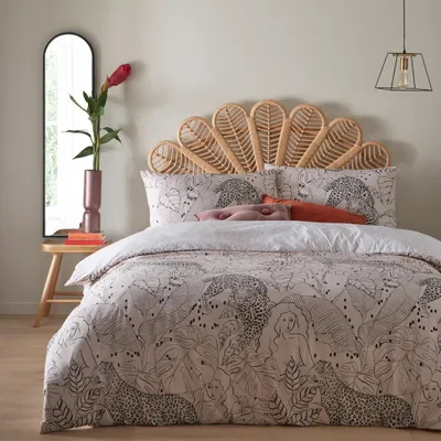 Image de Furn - Botanique - Parure de lit "Aurora" RV2478 (Superking) (Rose)