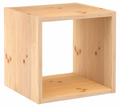 Zdjęcie produktu dla Astigarraga Kit Line Modulares: Regał modułowy, 1 element "Würfel" (kostka), wykonany z litego drewna jesionowego, wymiary: 36