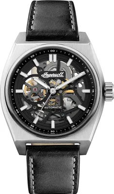 Produktbild von Ingersoll Armbanduhr Herren Analog Leder Luxus Uhr schwarz UIN14301
