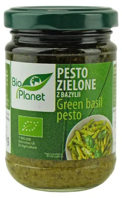 PESTO ZIELONE Z BAZYLII BIO 140 g - BIO PLANET