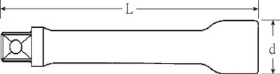 Immagine prodotto di Stahlwille 509/10 13010003 Bit extension bar Drive (screwdriver) 1/2 (12.5 mm) 255 mm 1 pc(s)