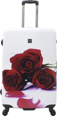 Produktbild von Saxoline Koffer Roses mit Doppel-Spinner-Rädern weiss-rot One Size
