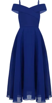Produktbild von Elegantes langes Festkleid für Mädchen Gr. 164 Cm - Perfekt als Blumenmädchenkleid, Brautjungfernkleid, Chiffon-Sommerkleid und Partykleid für Hochzeiten und Festzüge
