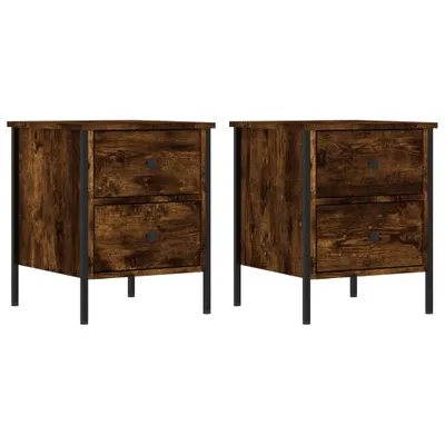 Obrázok produktu pre vidaXL Nočné stolíky 2 ks. Údený dub 40x42x50 cm odvodený výrobok z dreva