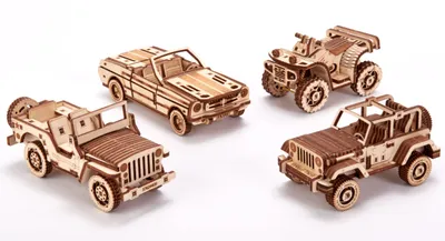 Obrázok produktu pre Sada autíčok WOOD TRICK, 338 komponentov