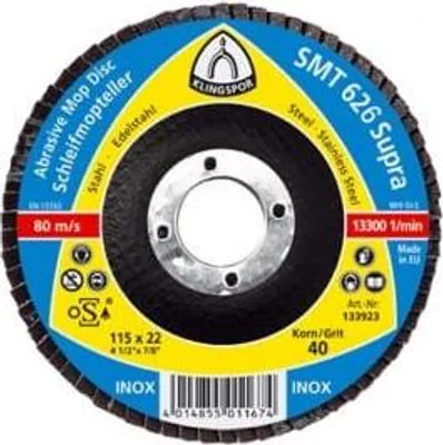 Immagine prodotto di SMT 626 disco abrasivo, 125 x 22,23 mm grana 40 curva, 321690