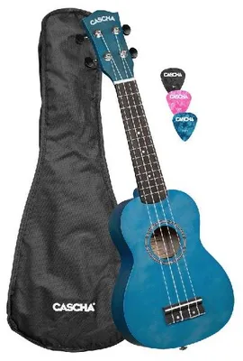 Produktbild von Soprano Ukulele Linden Blue (incl. Bag unpadded, 3 Picks)