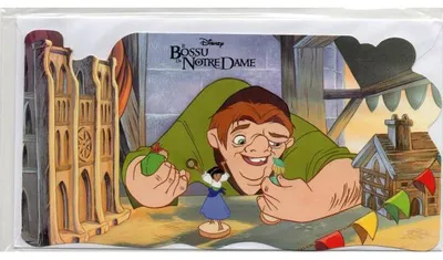 Image de Carte le bossu de notre dame disney + enveloppe - quasimodo - enfant - fille - garcon (66)