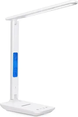 Obrázek produktu pro Verk 12256 LED stolní lampa s meteo stanicí bílá