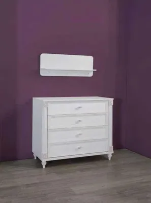 Image de Chambre d'enfant moderne : commode avec tiroirs, meubles en bois massif, design