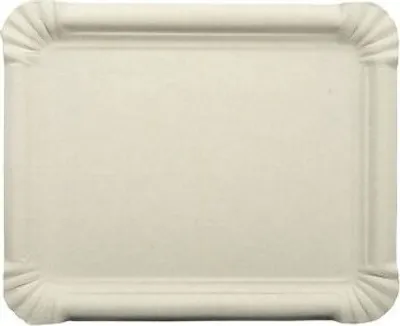 Produktbild von 500 tradingbay24 Teller, Pappe [rc] eckig 16,5 cm x 20 cm weiss tbU95649 Einewgteller Pappteller