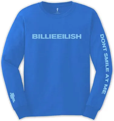 Produktbild von Billie Eilish Smile Mid Blue S T-Shirt