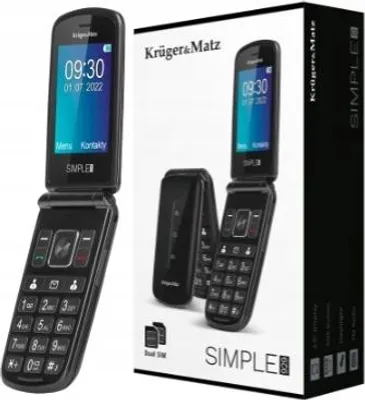 Obrázok produktu pre Mobilný telefón Kruger&Matz Simple 929 Senior - skladací, SOS, Dual SIM, čierny