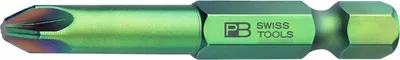 Immagine prodotto di PB Swiss Tools Lama Pozidriv, gambo E 6,3, dimensione della croce 3, lunghezza 50 mm