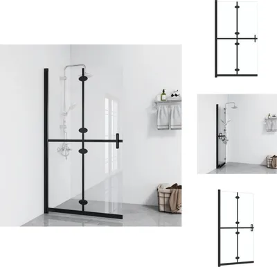 Obrázok produktu pre vidaXL Skladacia sprchová zástena Transparentné sklo ESG 100x190 cm - Sprchové zásteny
