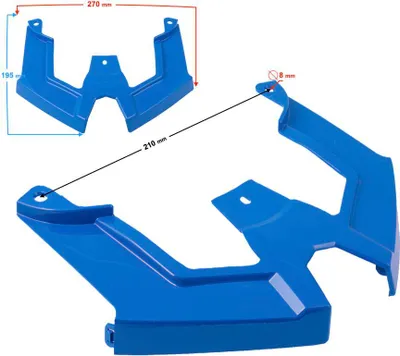 Immagine prodotto di Valigia - attacco schienale blu per scooter B-Max