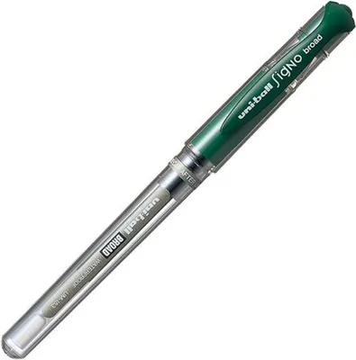 Produktbild von Flüssigtintenstift Uni-Ball Signo Broad UM-153 W grün 0,6 mm (12 Stücke)