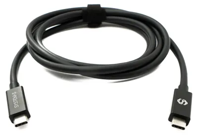 Produktbild von System-S USB Thunderbolt 4 150 cm Kabel Typ C Stecker zu Stecker 40 Gbit/s 240 W Kabel Adapter