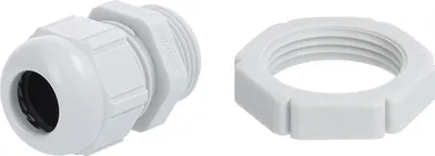 Imagen del producto de Conector LAPP con tuerca de cierre, rosca PG13,5x1,41, fabricado en poliamida (PA), longitud de rosca de 9,0 mm - 1 unidad