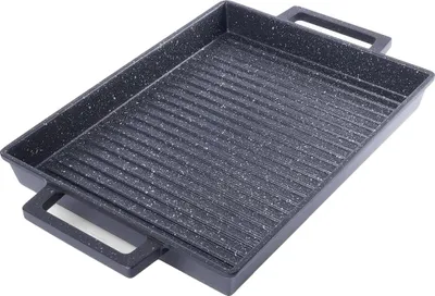Produktbild von Grillplatte, Antihaft-Kochfläche, Vielseitige Kompatibilität, schwarz
