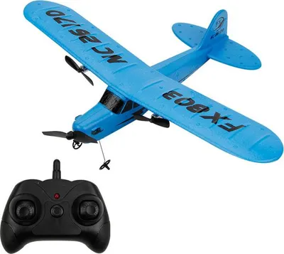 Produktbild von Fx803 2,4 g Fernbedienung Glider 2 Channel Fixed Wing Foam Flugzeug Kinderflugzeug Toy Blue