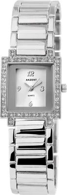 Produktbild von Akzent Damenuhr mit Metallarmband